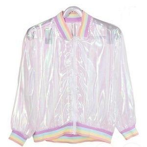 Iridescent Bomber Jacket
